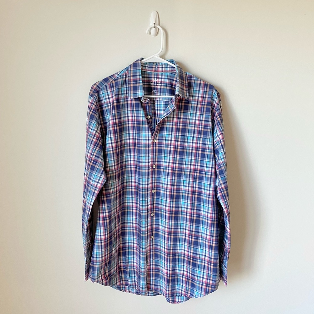 Peter Millar Seaside Collection Plaid Buttondown